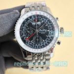 BLS Factory Copy Breitling Montbrillant Datora Navitimer Chronograph Watch Black Dial